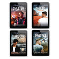 Covers 5-8 with men on the cover