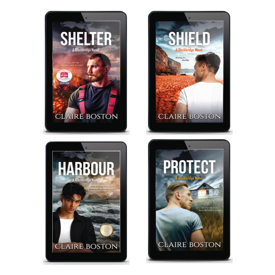 Covers 5-8 with men on the cover